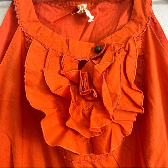 Anthropologie Maeve Terasina Orange Dress | size 12 - Picture 5 of 9